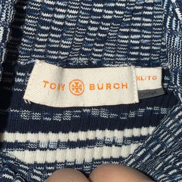 Tory Burch Sweaters New Tory Burch Julie Sweater in Blue Extra Large - Picture 5 of 7